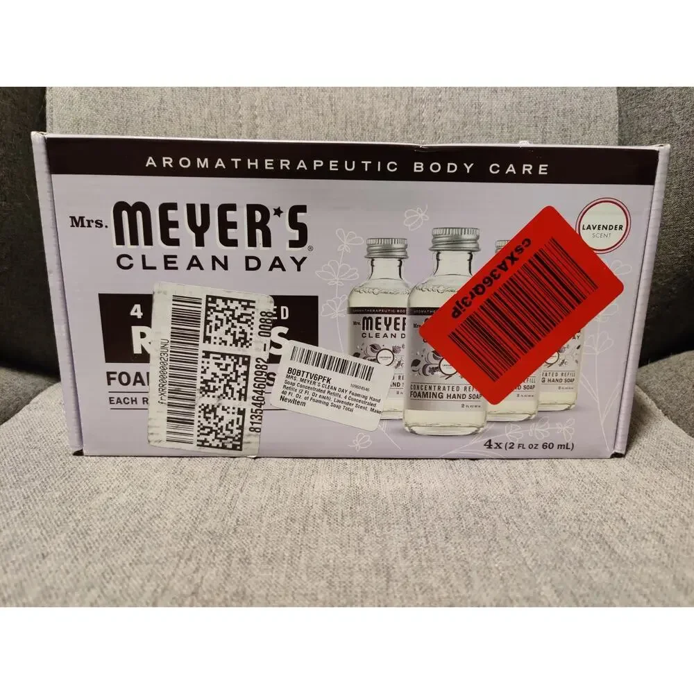 Mrs. Meyer's Clean Day Lavendar Scent Foam Hand Soap Refill 2 FL Oz 4 Pack